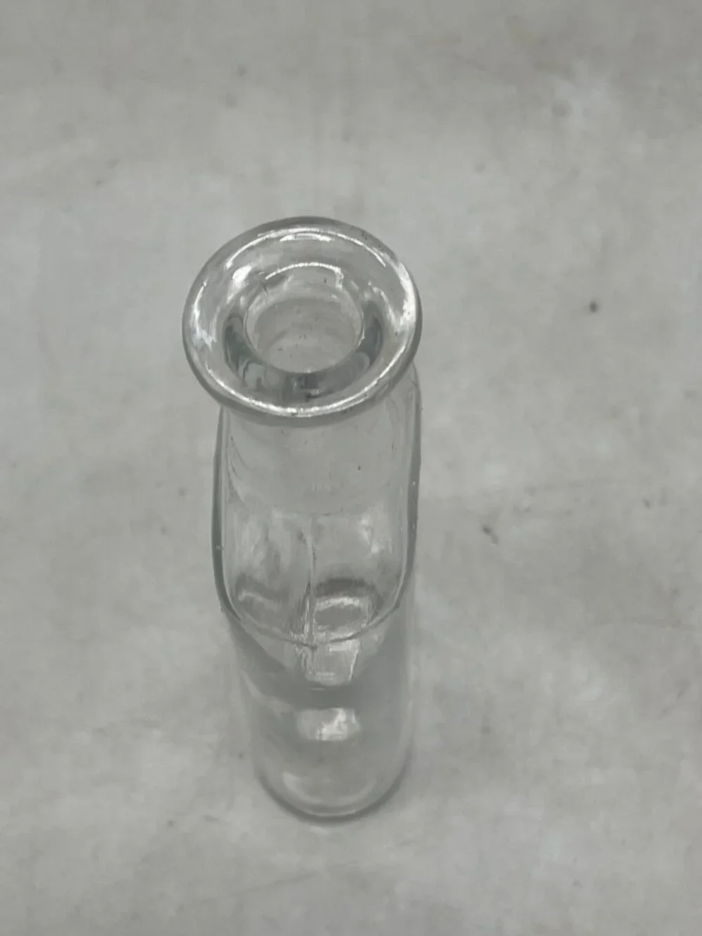 vintage Glass Bottle Clear Rectangle Shaped Apothecary Medicine Container READ